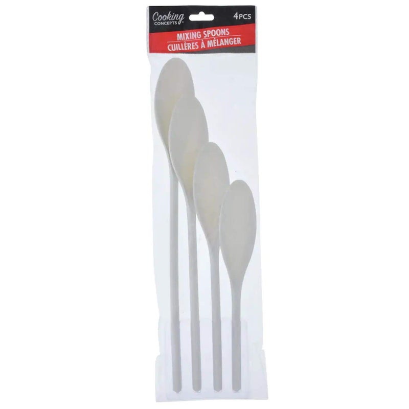Cooking Concepts White Mixing Spoons 4 Pcs - Image 2